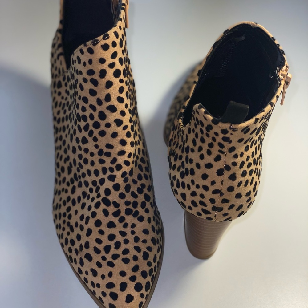 BRAND NEWQupid leopard print heeled booties! 7 1/2